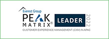 transcosmos连续二年被Everest集团评定为亚太地区客户体验管理服务商领导者，并首次荣获“星级表现者”